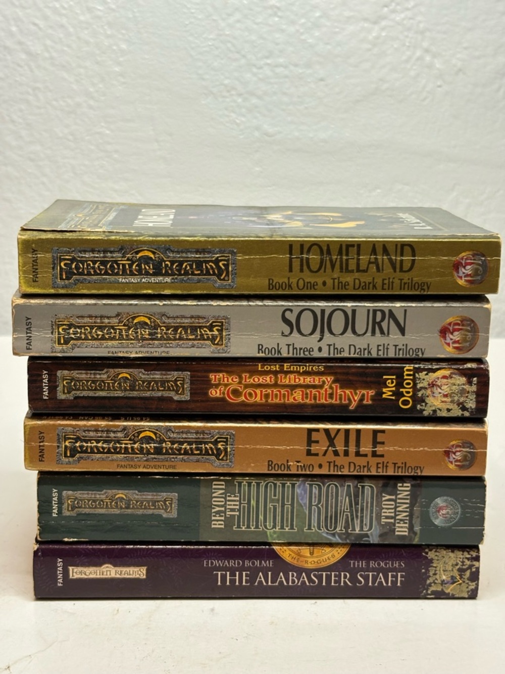 Forgotten Realms Fantasy Paperback Book Set - Mixed Colors